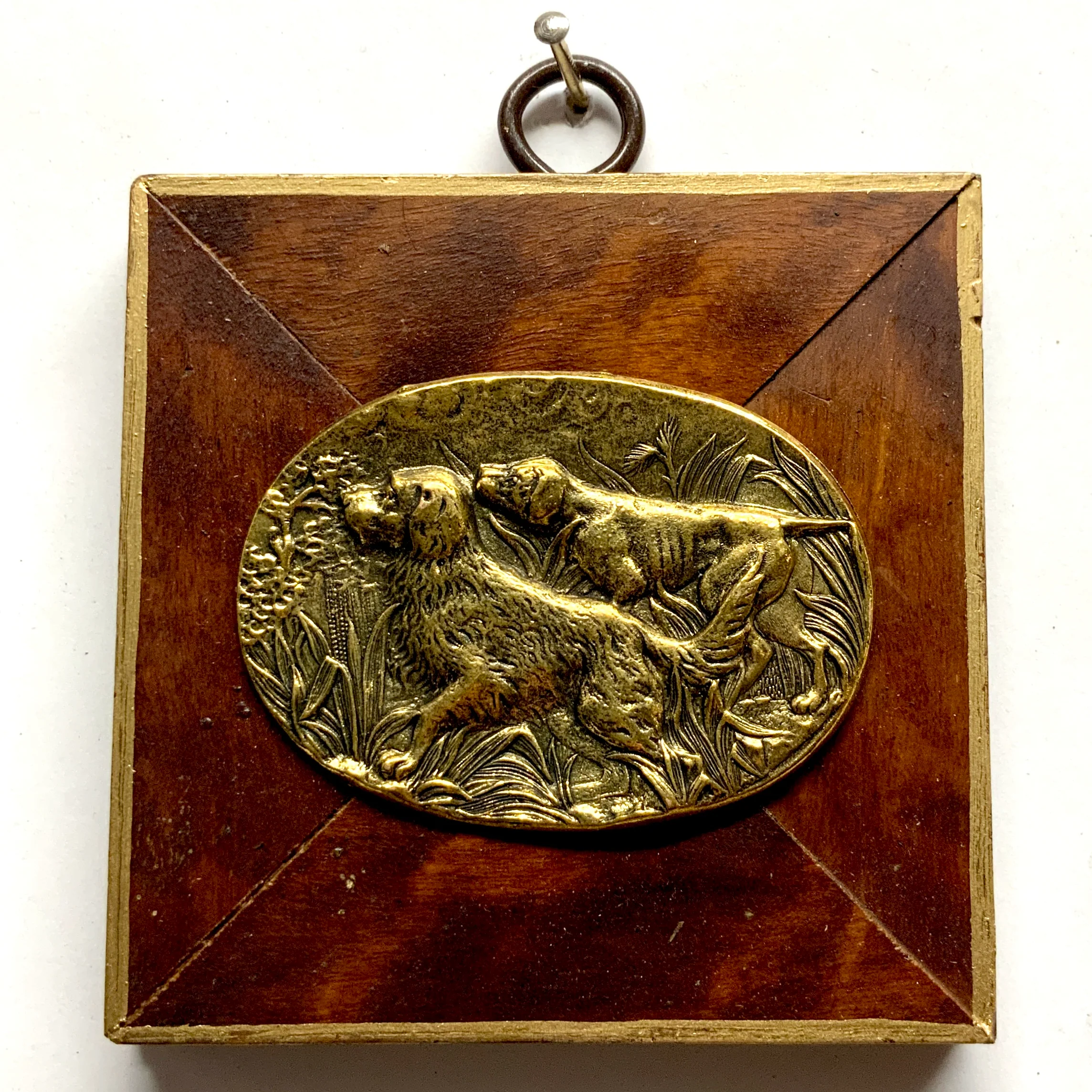 Wooden Frame with Sporting Dogs (3.25" wide)
